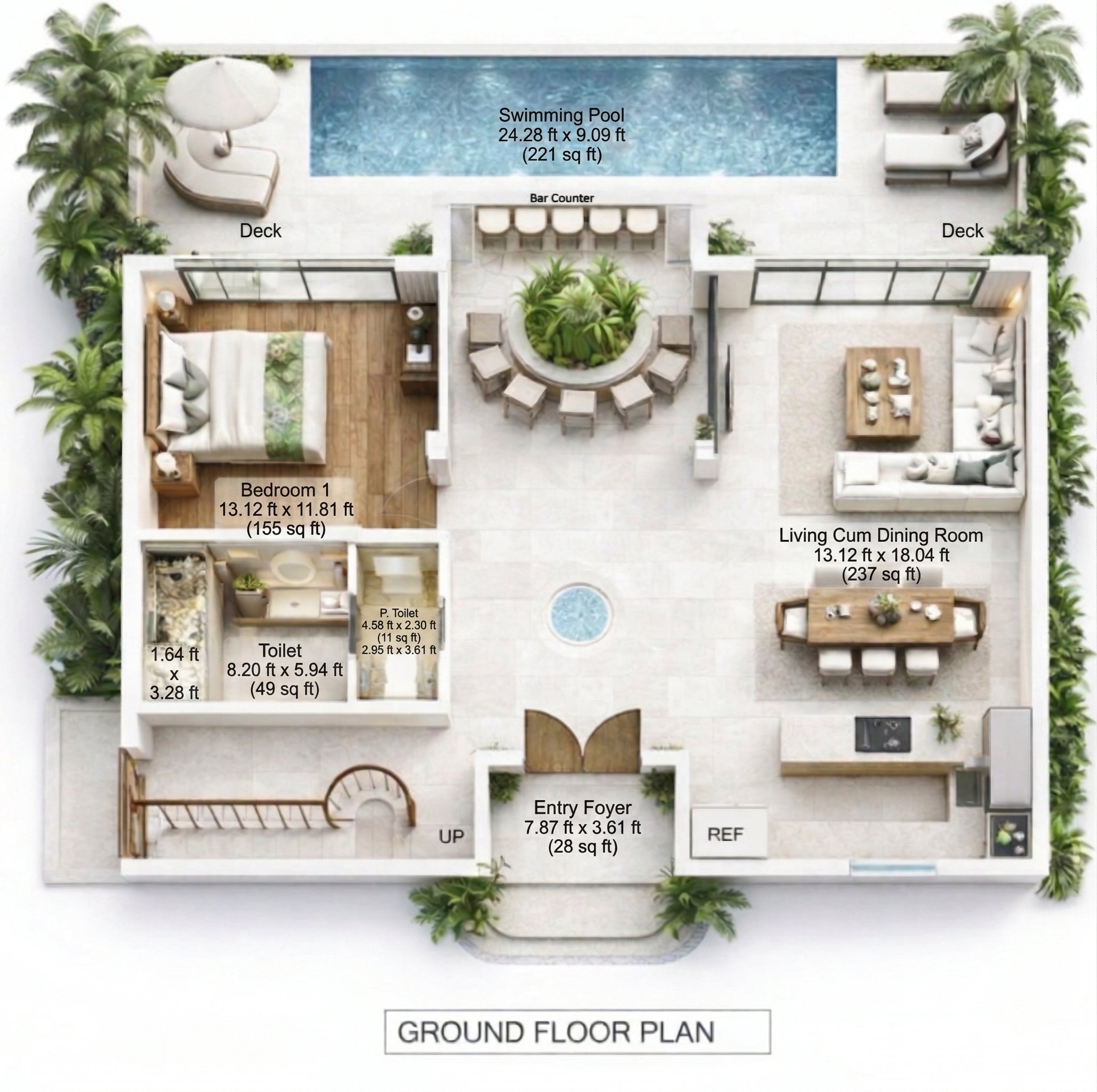 Keshavaa Alcazar Ground Floor Plan