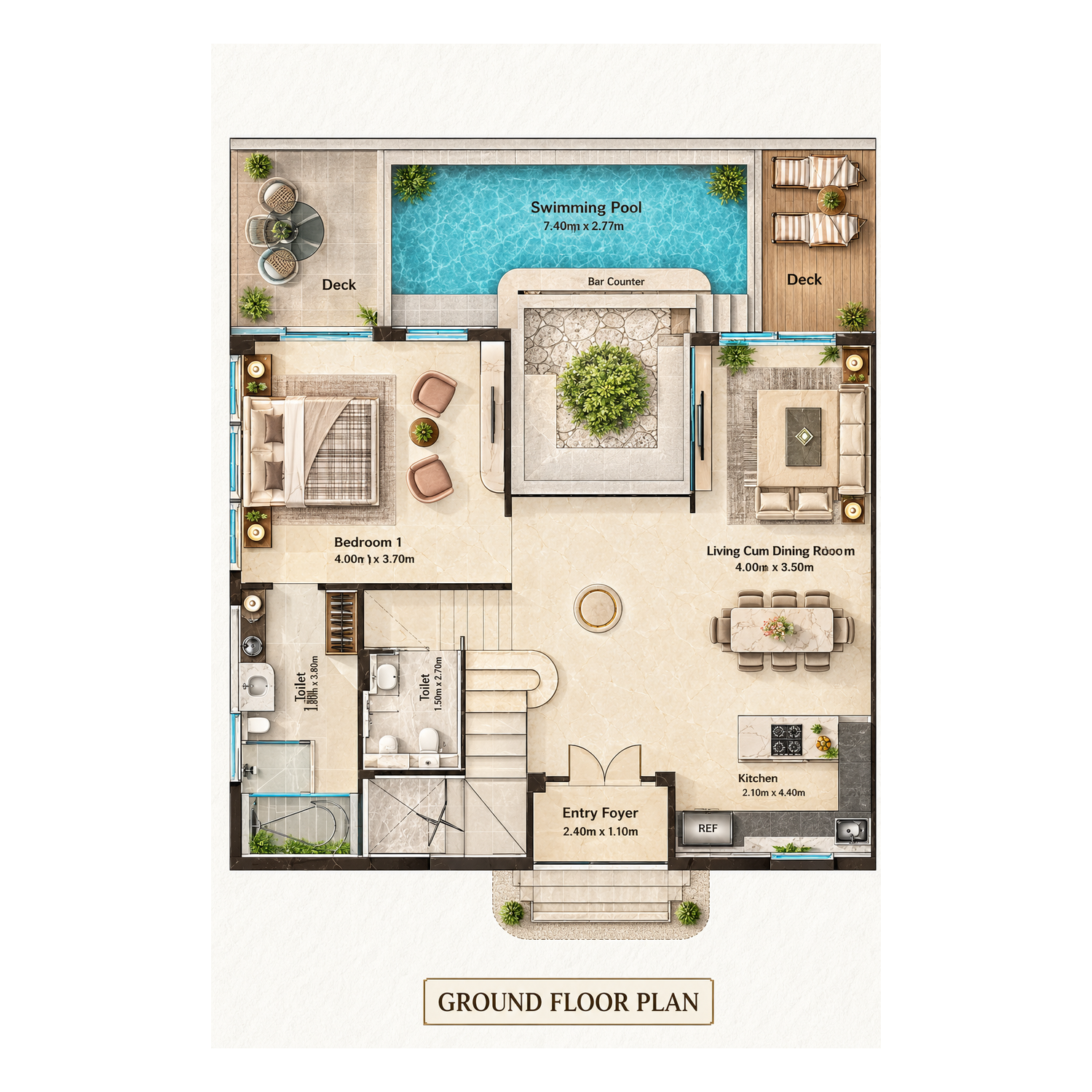 Keshavaa Alcazar Ground Floor Plan
